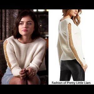 Guess by Marciano Black sweater with gold chains